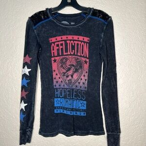 Affliction Breakdown Thermal Shirt "Hopeless Romantic"